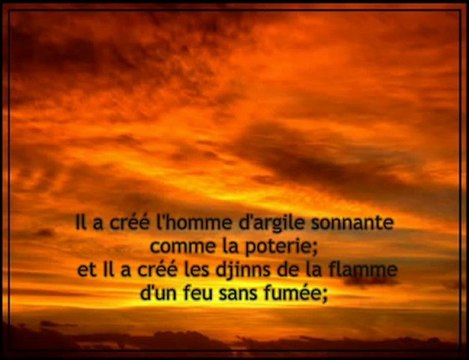 Sourate 55: Ar-Rahman (Le Tout Miséricordieux)-Verset 1 à 28