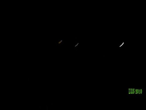 Blue UFO over North Carolina, US - 18 February 2010 + ZOOM