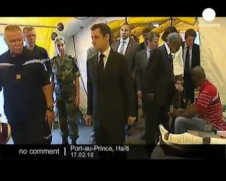 Nicolas Sarkozy in Haiti