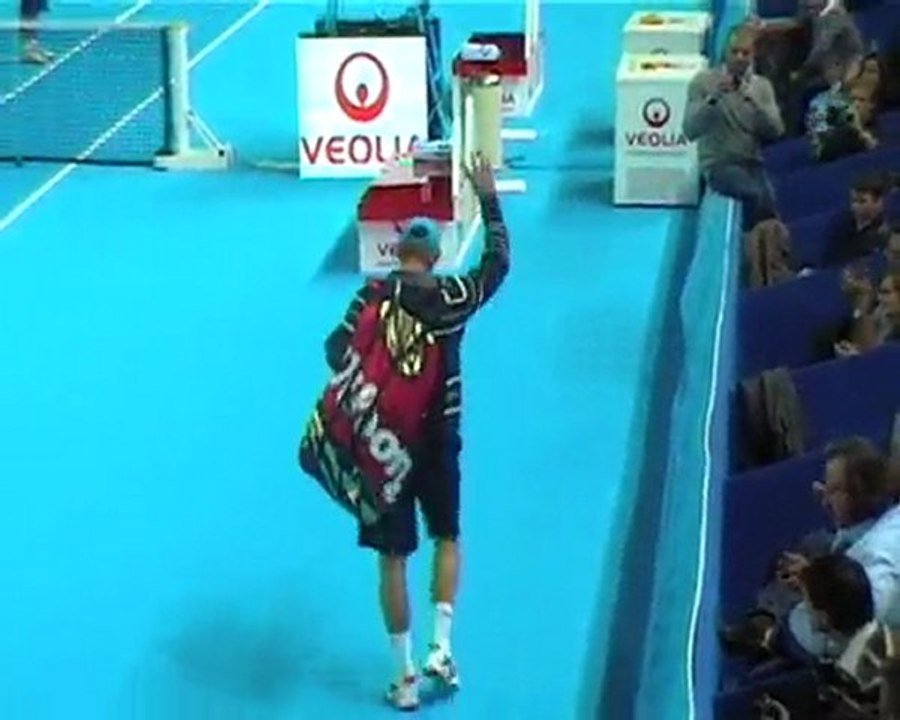 Entrée des joueurs : Tsonga - Marchenko