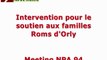 Intervention soutien aux familles Roms d'Orly