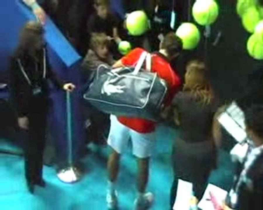 1/4 de finale : Benneteau - Dédicaces