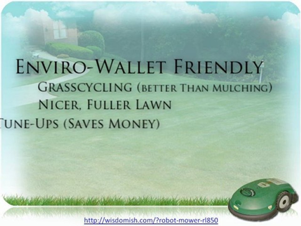 Robomow RL 850: Friendly Robotics Robomower RL 850