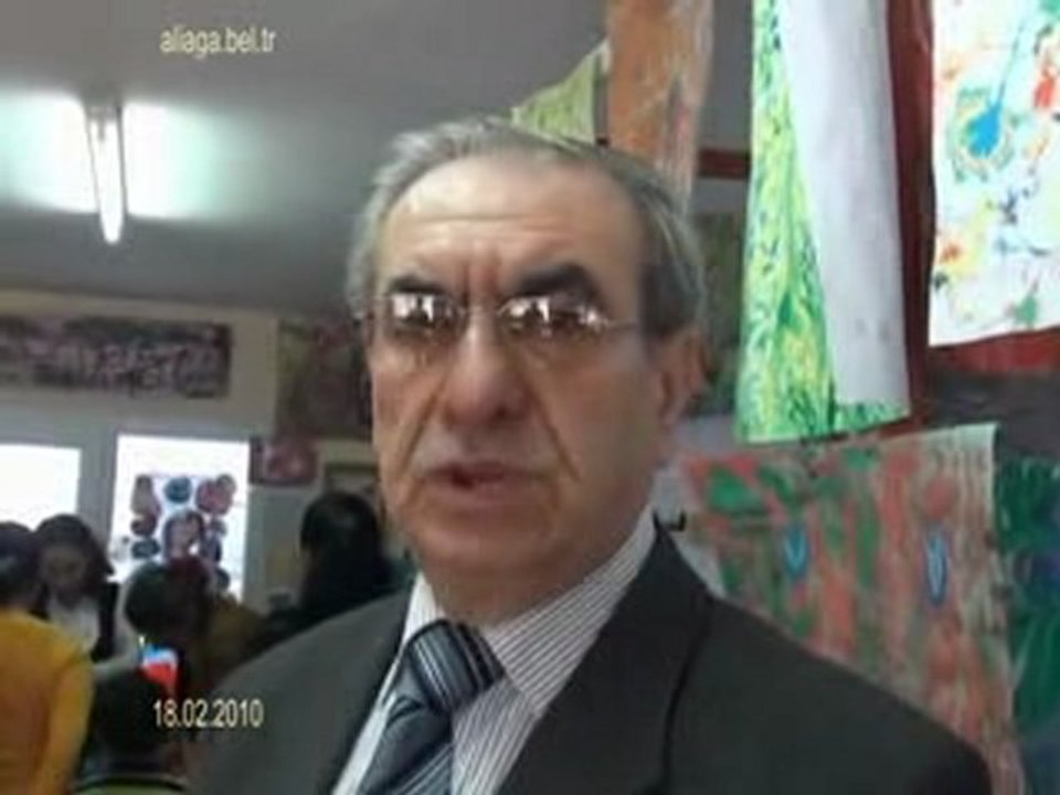 Çocuklardan Ebru Sanat Evi ziyareti