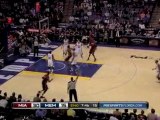 Mario Chalmers from outside the arc drops a long three-point