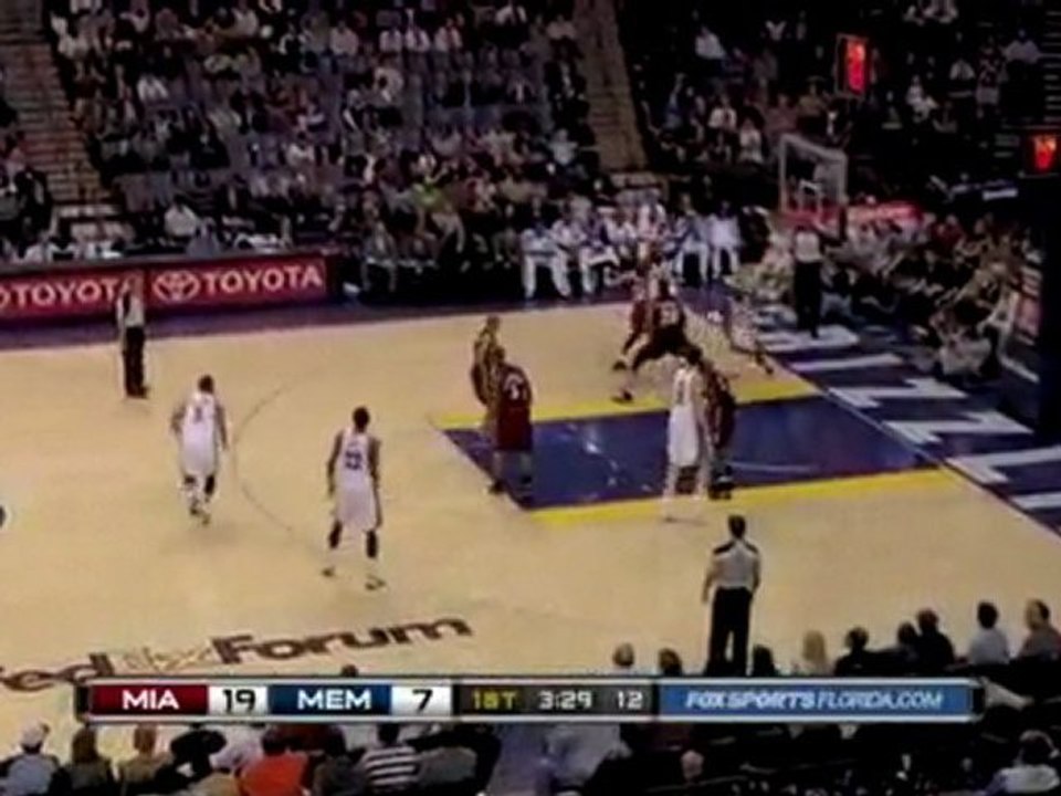 Ronnie scores his first basket after being traded from the J