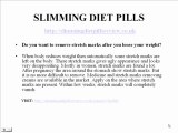 Slimming Diet Pills Review