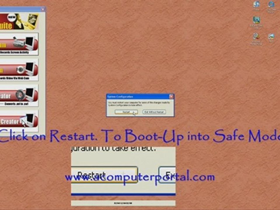 How to startup XP in Safe Mode via Windows