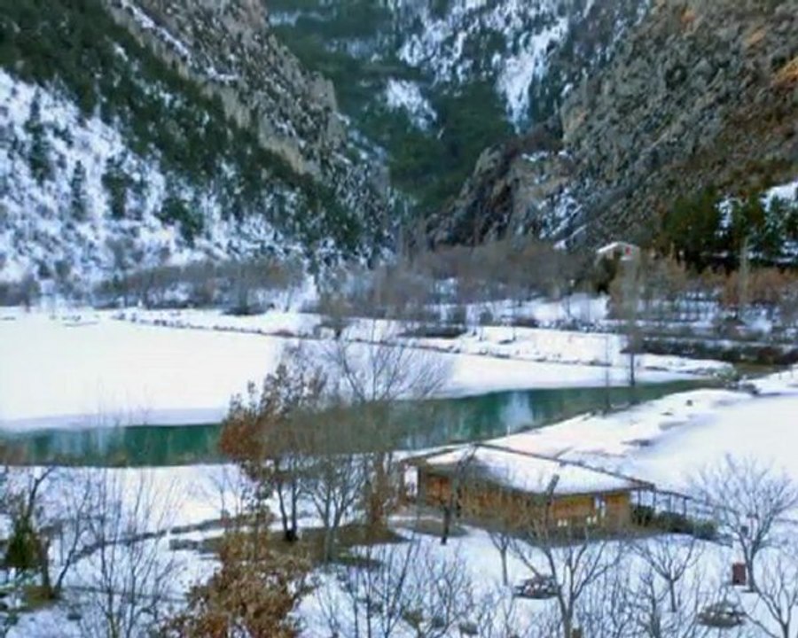 Mirabel lac de Cornillon sous la neige