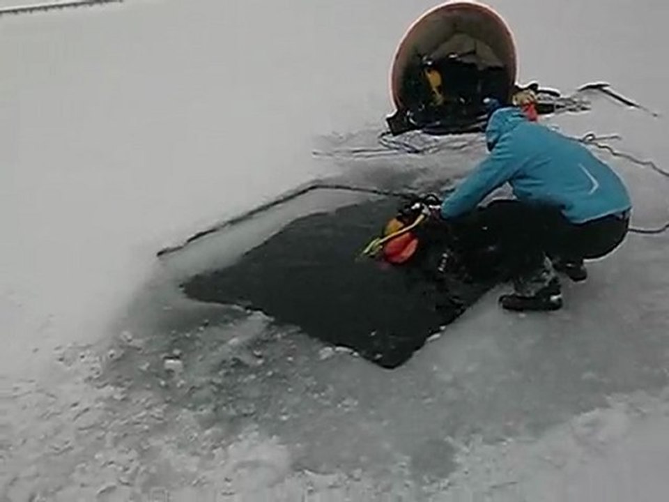 Plongée sous la glace Fevrier 2010