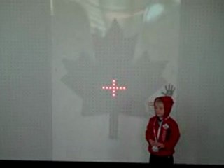 Kids Light Up A Canadian Flag With Their Voice