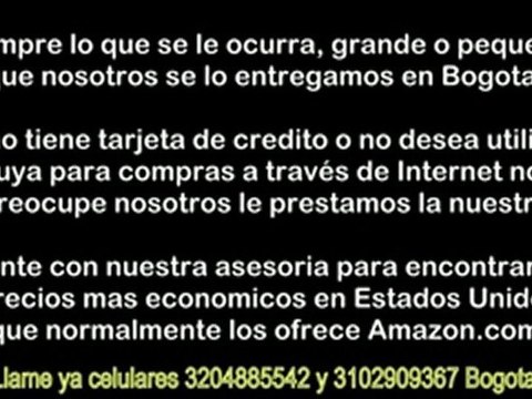 compras online USA cel. 3102909367 bogota