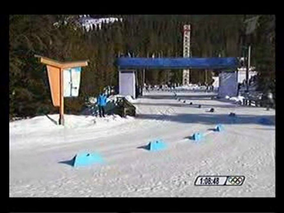 Финиш лыжников на дистанции 30 км
