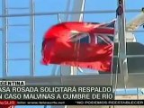 Argentina solicitará respaldo en caso Malvinas