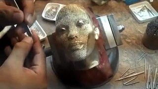 Life Size Human Head Made Completely Out Of Diamonds