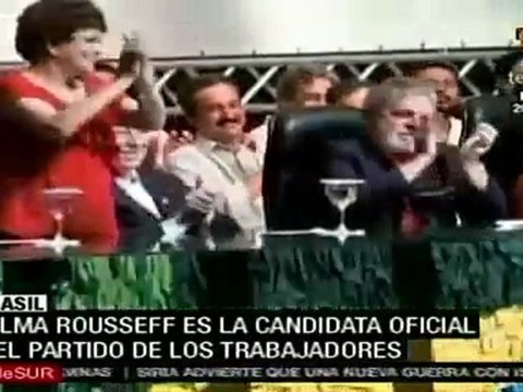 Dilma Rousseff, candidata oficial del Partido de los Trabaja