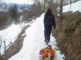 17 02 2010 Luge au dessus du Plateau d Assy
