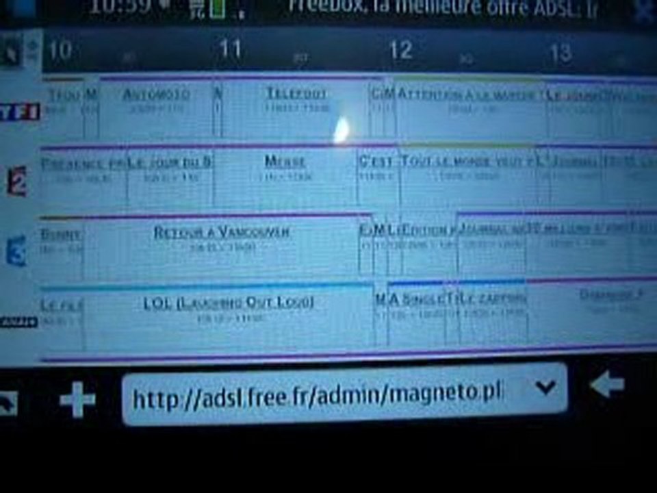 Freebox et nokia  N900.MOV