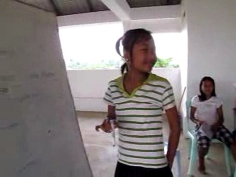 cours de français sur la terrasse à battambang