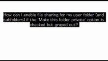 Make private folder