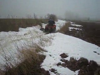 Rando quad Fabrice passe la neige