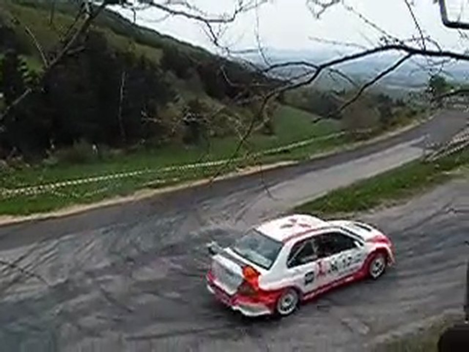 Rallye Annonay 2010 Stéphane RAYMOND Mitsubishi Evo 8