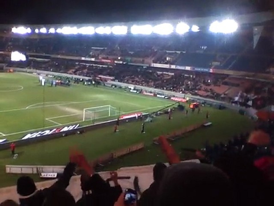 PSG - TFC : Entrée des joueurs : grève d'Auteuil