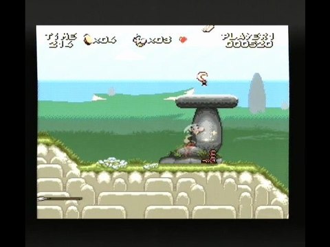 video retrogaming sur asterix super nes