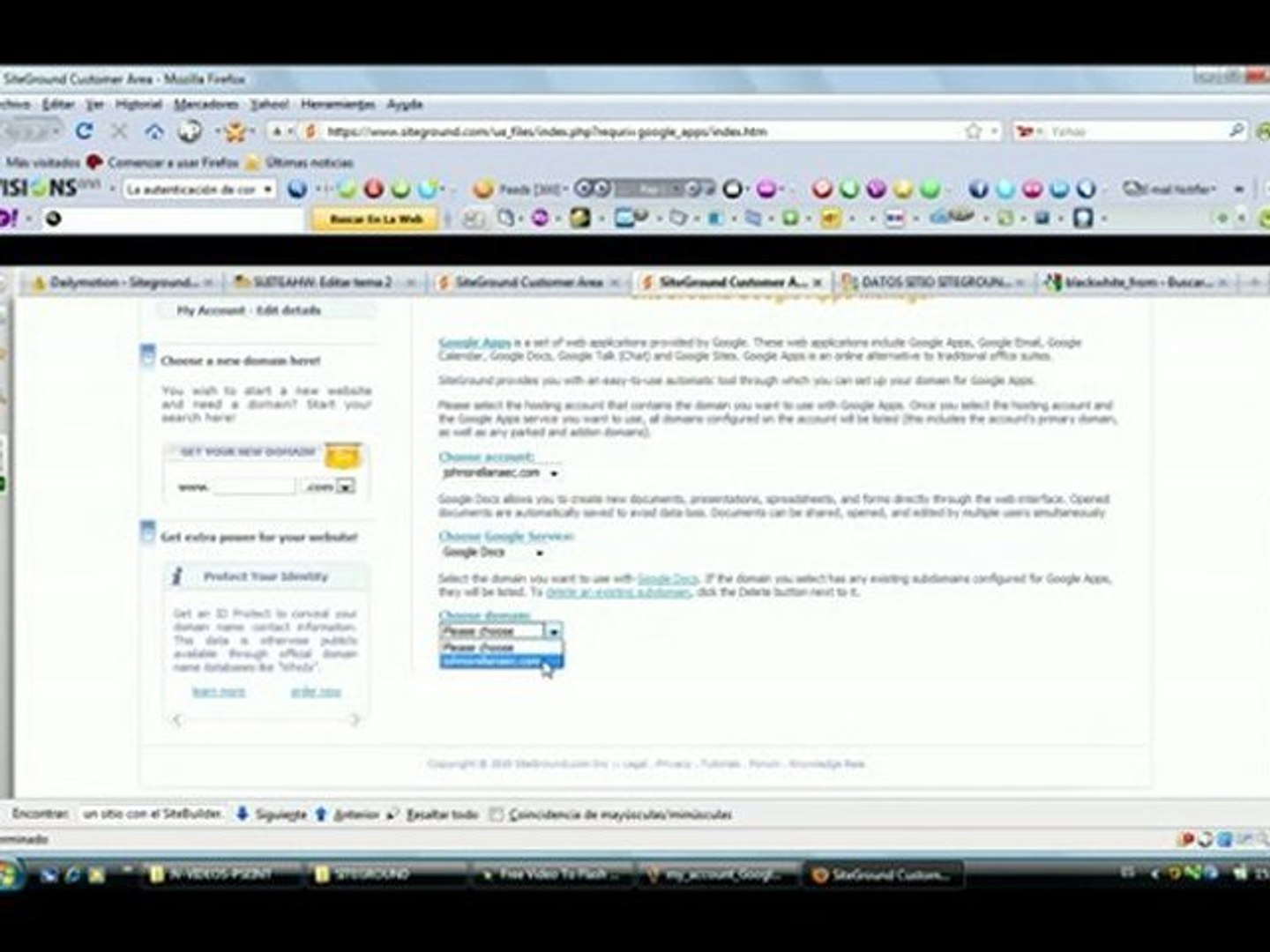 Siteground - Google Apps