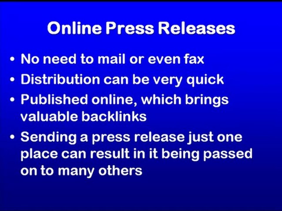 How To Use Online Press Releases For Your Business