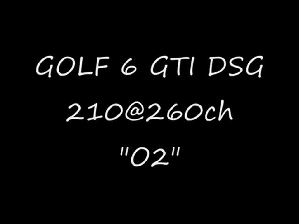 Reprog moteur Golf 6 GTI TSI DSG 210@260ch o2programmation