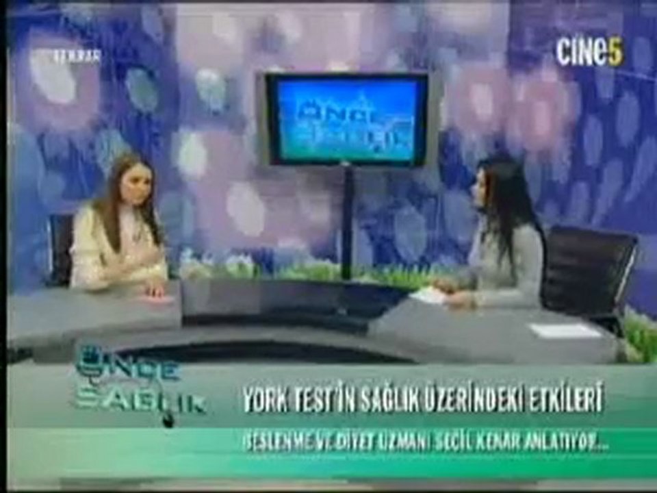 Önce Sağlık Programı. Seçil Kenar York Testi'ni anlatıyor