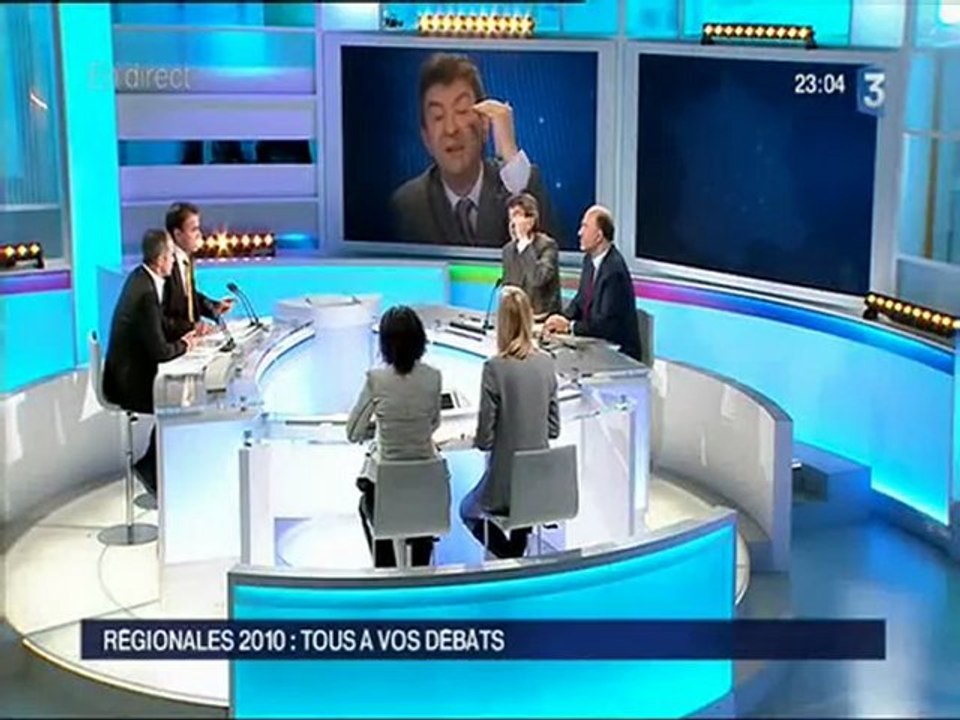 Mélenchon sur France 3 : débat Régionales 2010