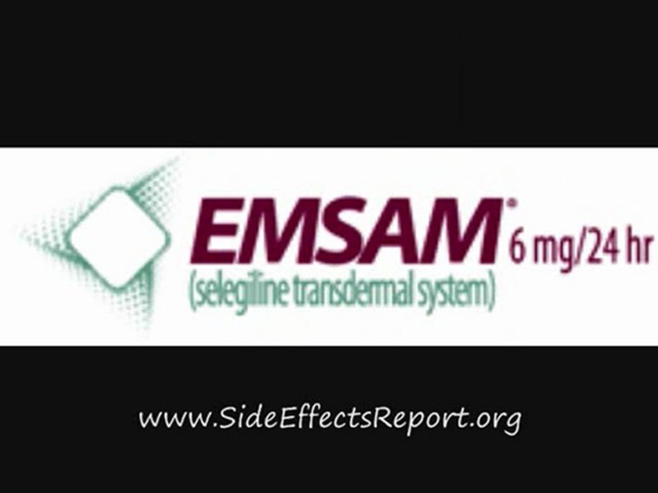 Emsam, emsam side effects, Selegiline, Selegiline side effe