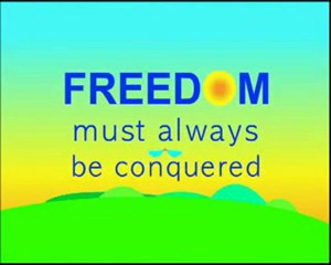 Hiç bir özgürlük yalnızca oturarak ve bekleyerek kazanılmadı