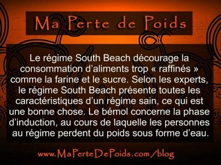 Ma Perte de Poids - Le Regime Miami South Beach – Kesako