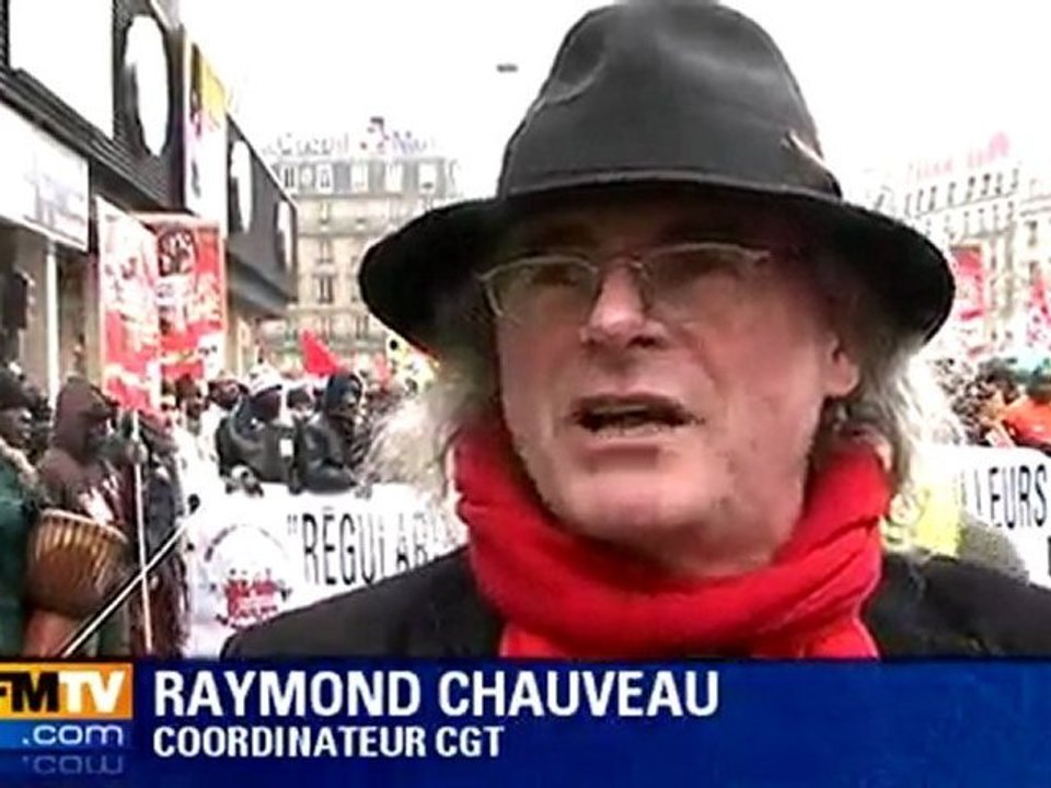 Manifestation de sans-papiers à Paris
