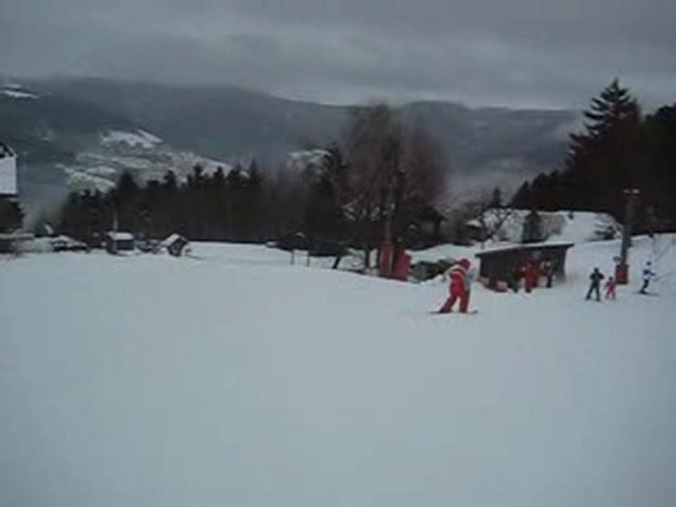 Loïc sur les skis