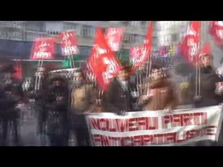 Manif contre la casse du fret.Valenciennes.20 Fév 2010