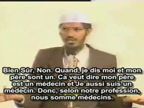 Zakir Naik, Jésus n'a Jamais Réclamé la Divinité dans Bible