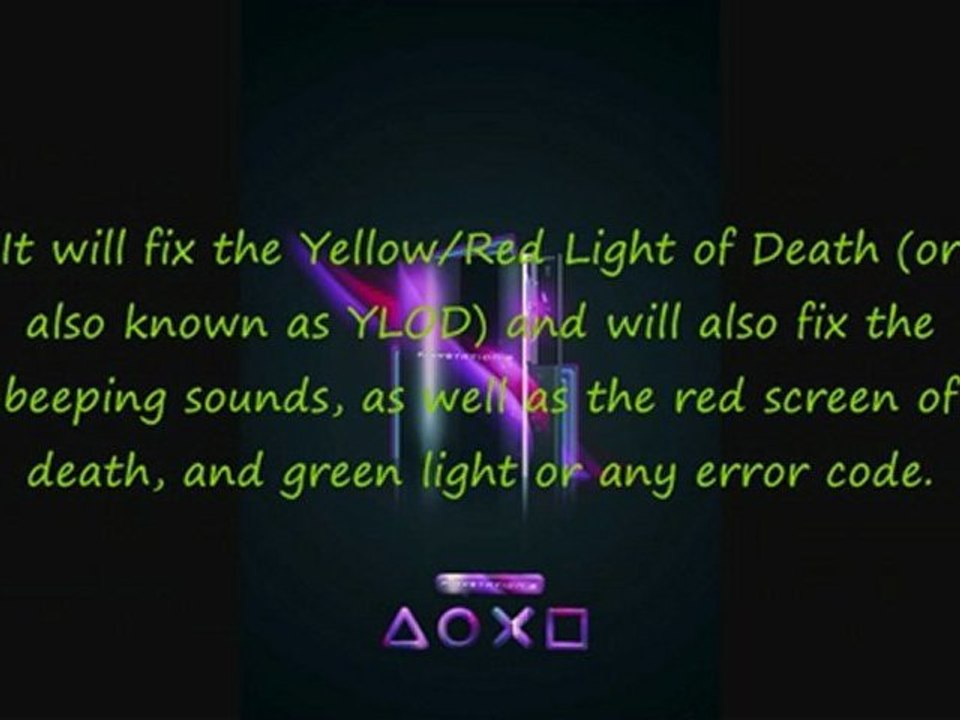 How to repair & fix your PS3 yellow & red light errors