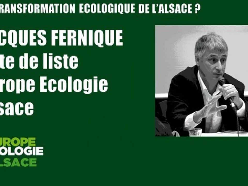 Quelle agriculture pour l'Alsace ? - Jacques FERNIQUE