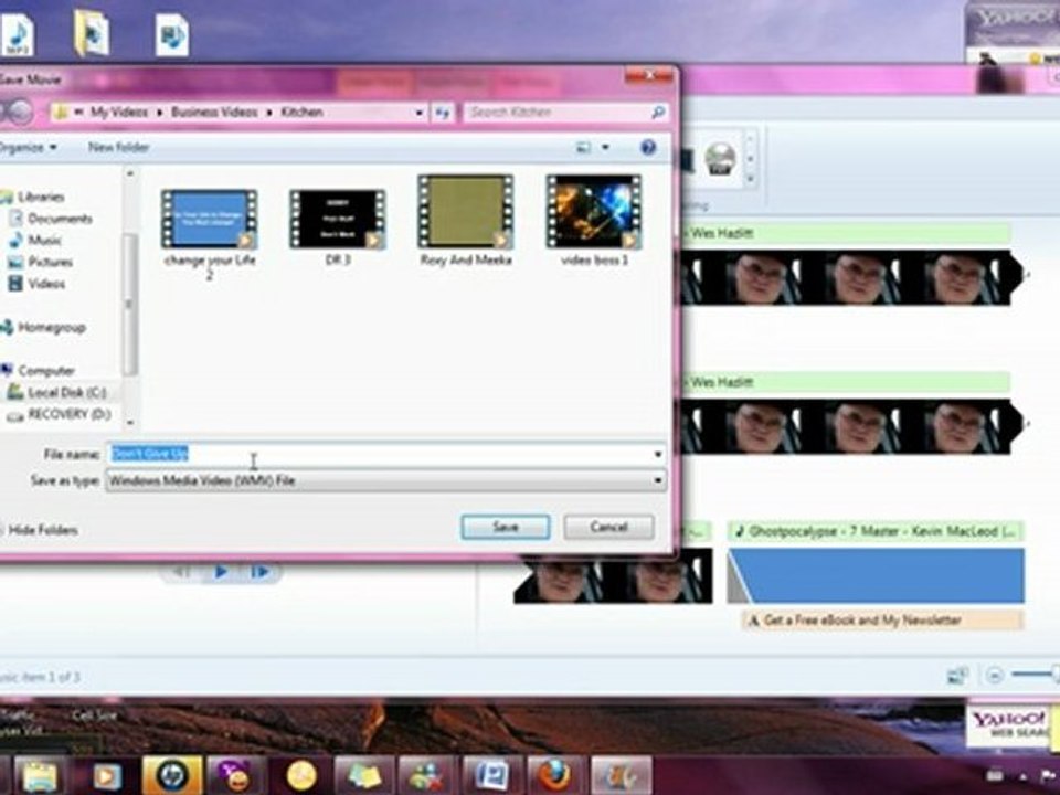 Home Business Tip Publishing your Windows Live Movie Maker