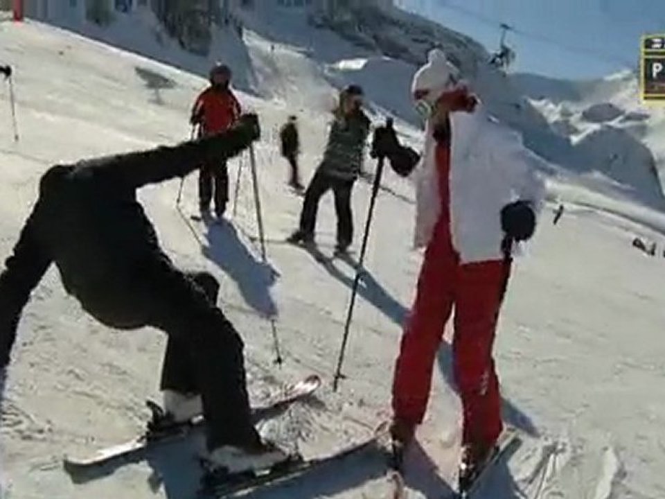 Dieter Bohlens erster Skitag in Ischgl-Dieter Bohlen Skiing