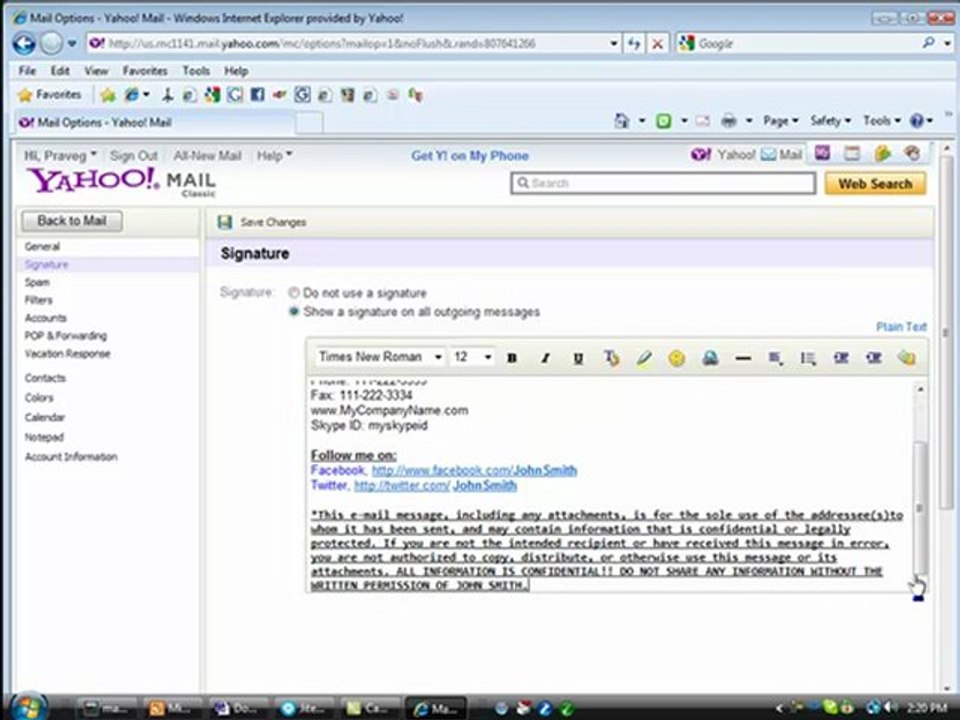 Using Email Signature  for Import Export Business
