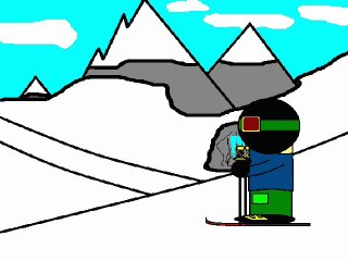 Le skieur de Cauterets