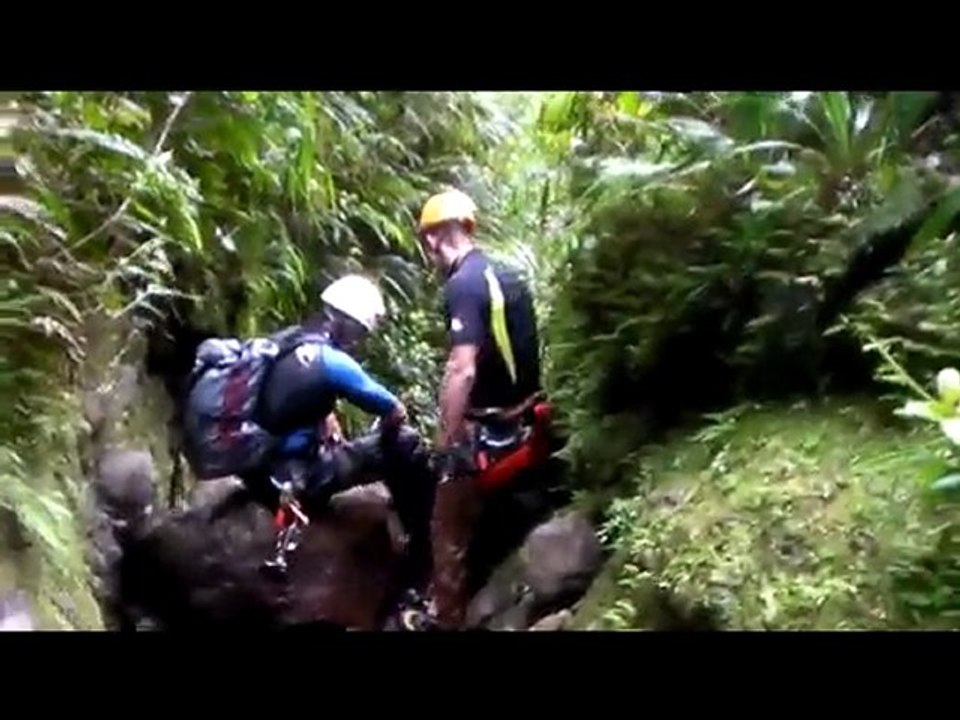 Sortie canyoning club dans la rivière Blanche dit "l'ALMA"
