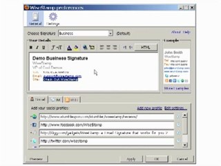 How to set a default html signature in Gmail with WiseStamp