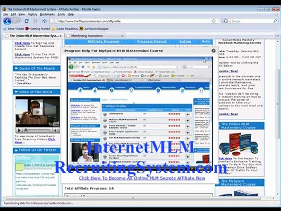 Free MLM Training: "How To Optimize MLM Leads"