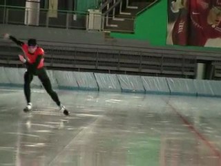 Glijstartje op een lege baan!